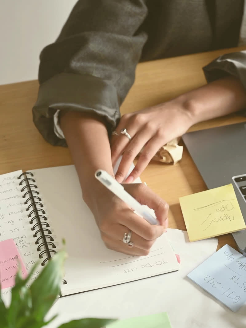 The still that carried "you don't need a whole new life. you need one honest page and a slower morning"