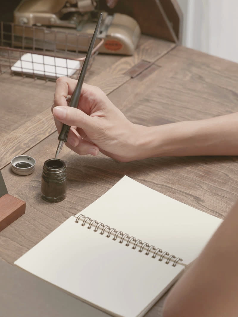 The still that carried "my handwriting got slower"