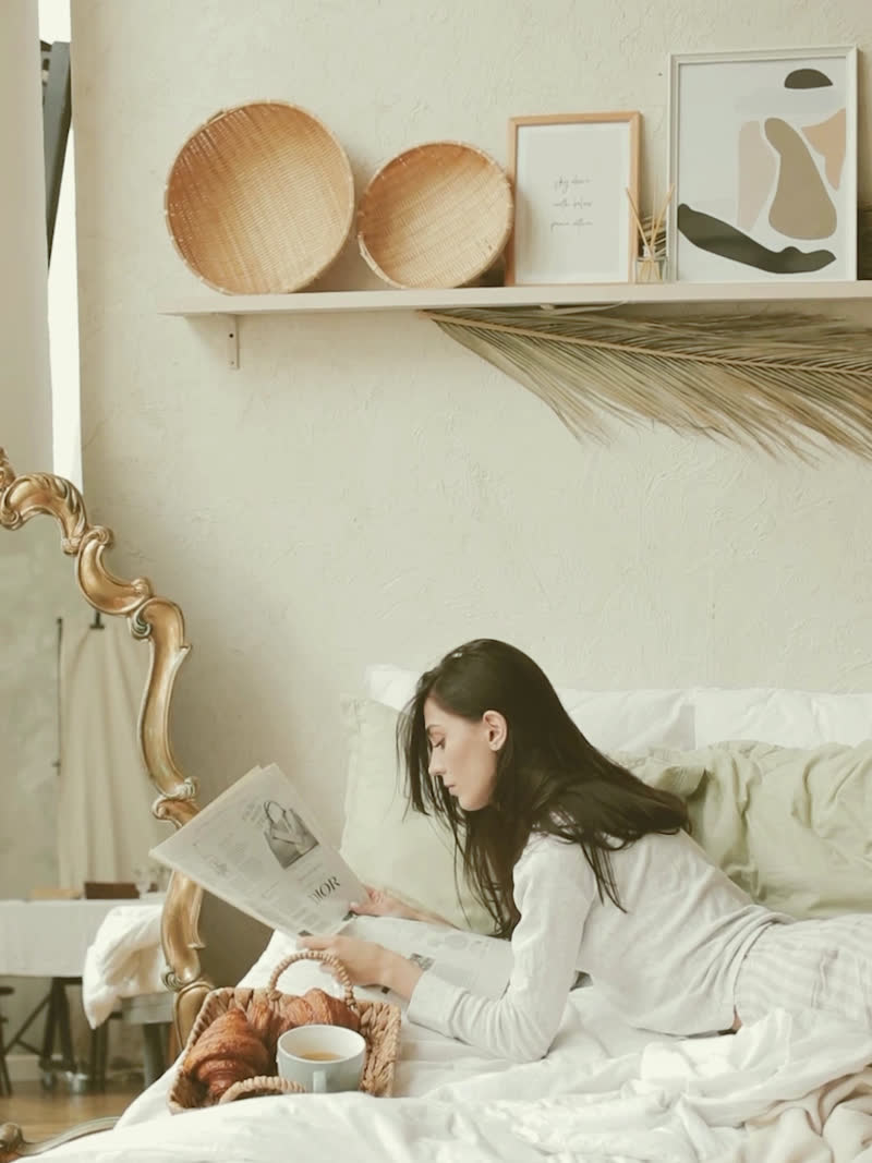 The still that carried "i started putting my book on the pillow before i leave the room in the morning, so coming home already feels like someone was expecting me"